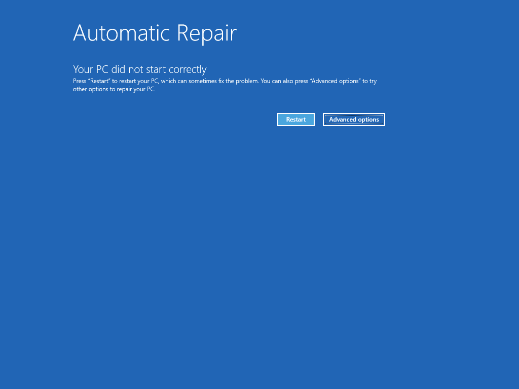 Asus-Automatic-Repair-Restart-Loop