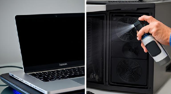 technician cleaning the vents