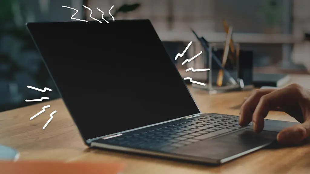 Dell laptop black screen issue